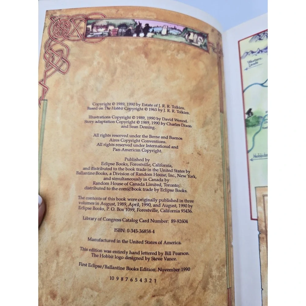 J. R. R. Tolkien The Hobbit Graphic Novel TPB 1990‎ Eclipse